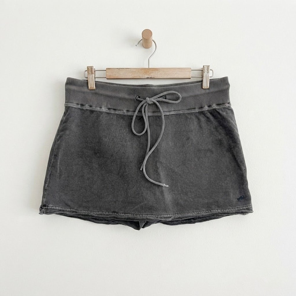 Out From Under Urban Outfitters Gray Acid Wash Ribbed Mini Skort Size Medium